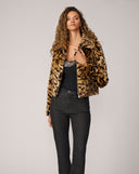 Emory Large Cheetah Faux Mink Jacket