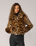 Emory Large Cheetah Faux Mink Jacket