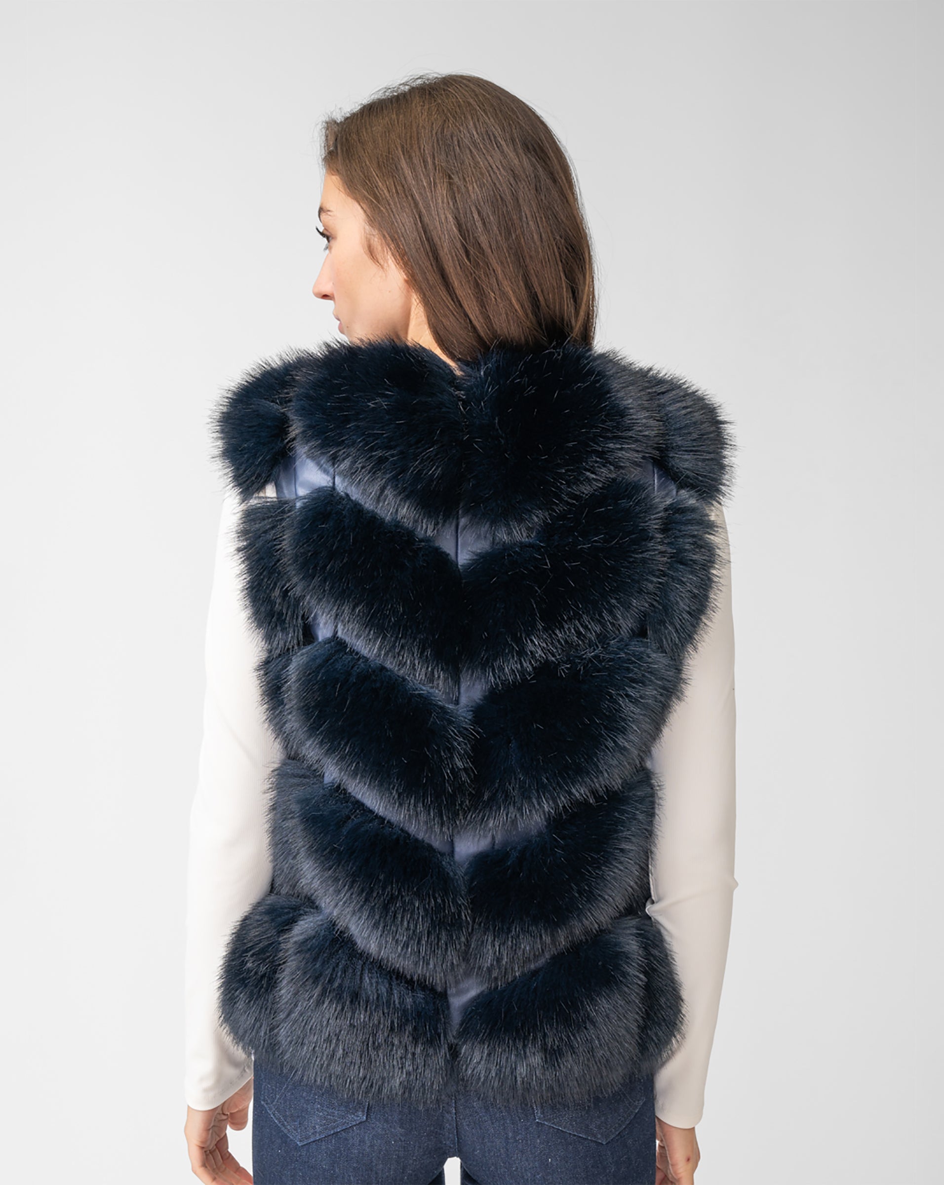 Adrienne landau fox fur on sale vest