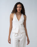 FINAL SALE - Hook and Eye Fitted Vest