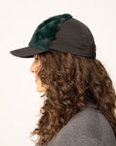 Faux Fur Stud Trucker Hat