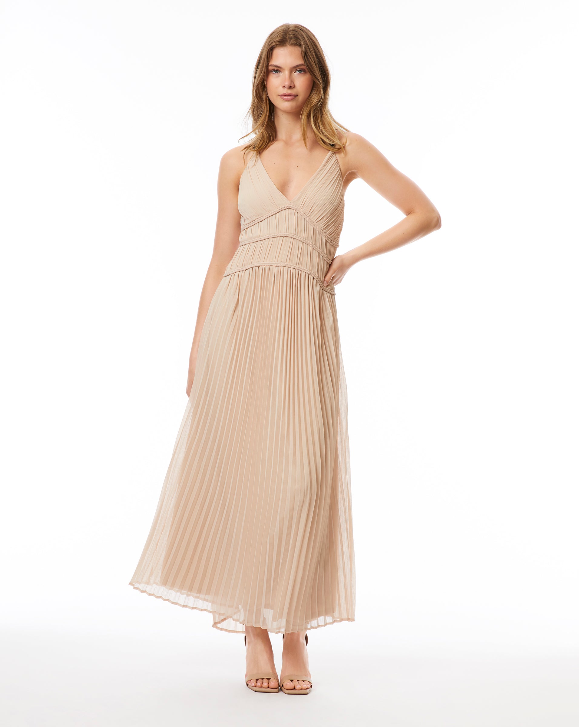 FINAL SALE - Pleated Midi Dress