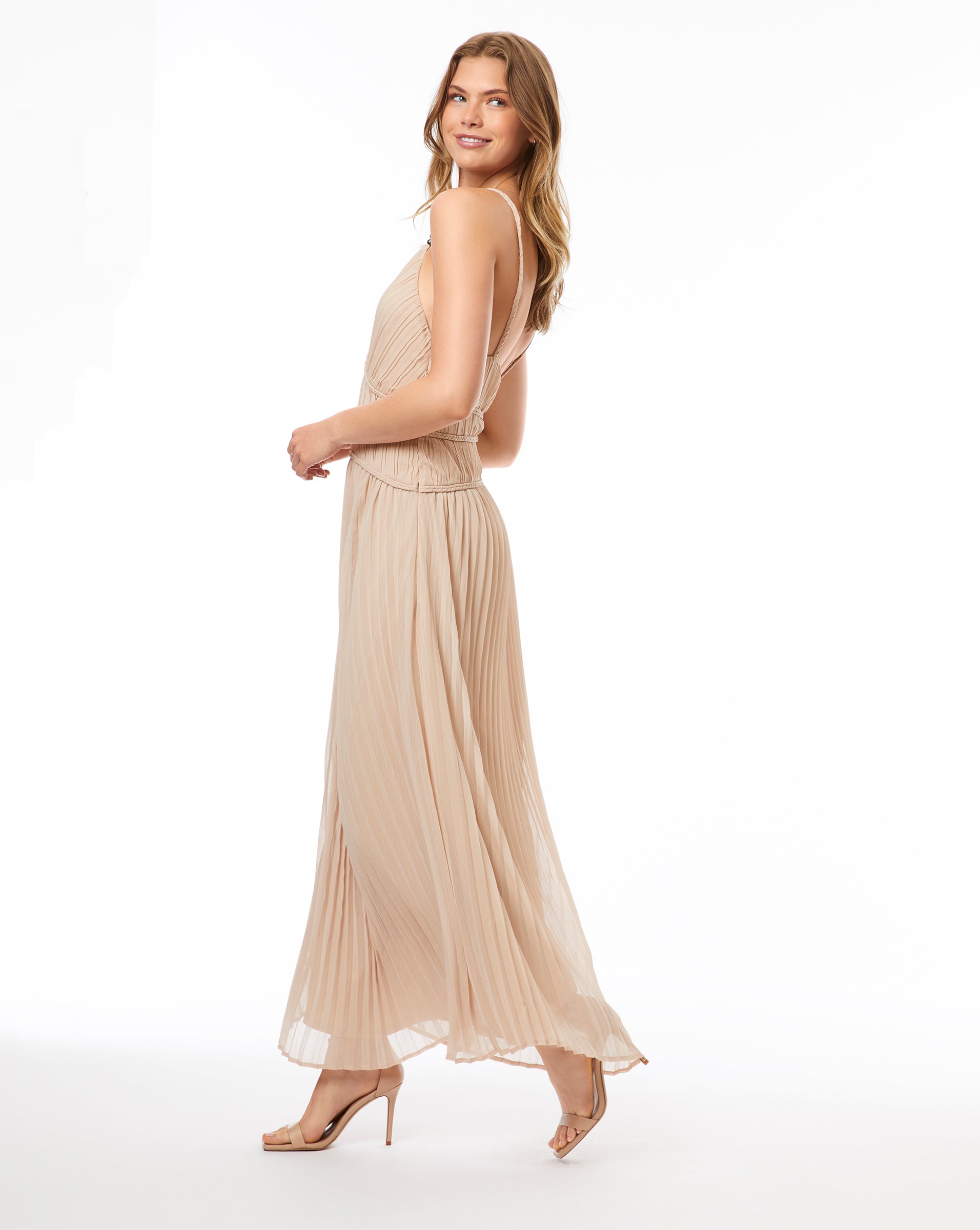 FINAL SALE - Pleated Midi Dress