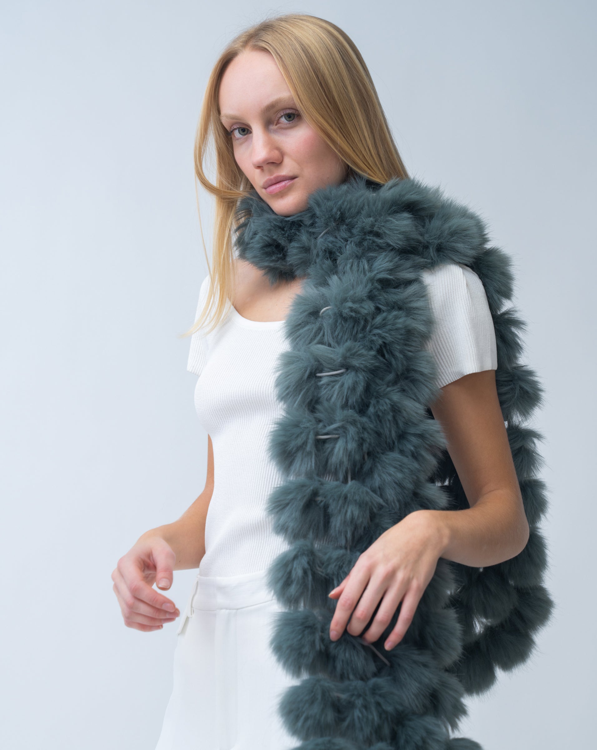 Adrienne's Famous Air Conditioned Faux Fur Scarf