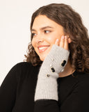 Ribbed Knit Fingerless Gloves