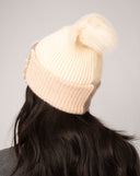 Color Block Hat and Fingerless Glove Set