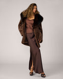 Faux Fox & Faux Mink Coat