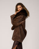 Faux Fox & Faux Mink Coat