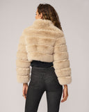 High Collar Fox Faux Fur Jacket