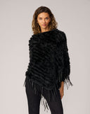 Faux Fur Fringe Poncho