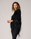 Faux Fur Fringe Poncho
